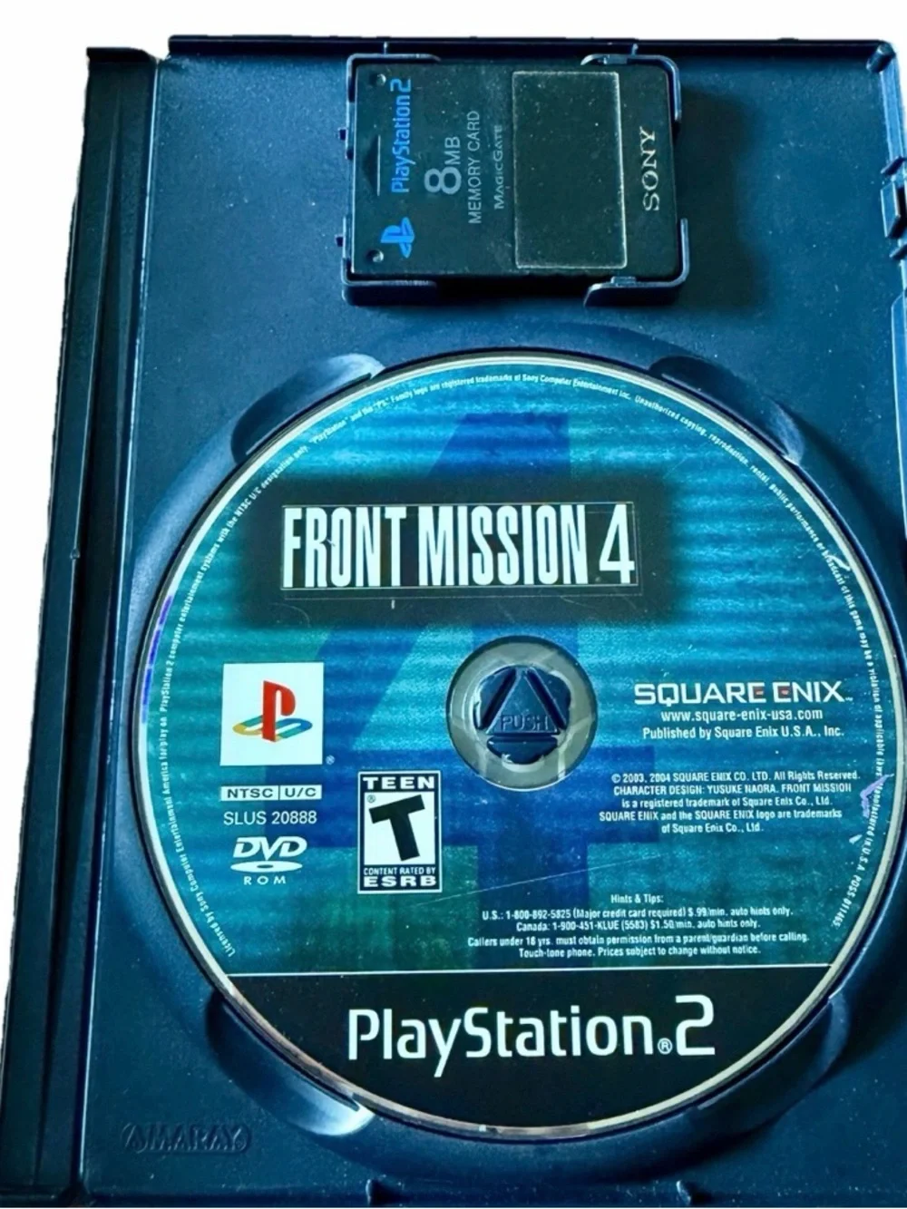 Front Mission 4 (Sony PlayStation 2 PS2, 2004) Includes 8MB‎ Memory Card.